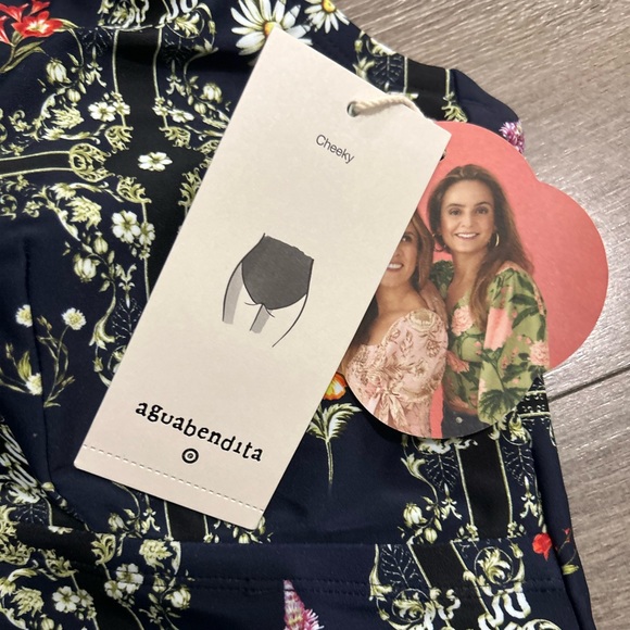 Agua Bendita x Target Women's Dainty Floral Tile Print Cheeky One Piece Swimsuit - Picture 6 of 8